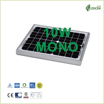 monokristalline Sonnenkollektoren 10Wp mit Versicherung des Zertifikat-IEC61730/IEC61215 und des Produktes
